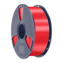 3D Spausdinimo Filamentas - Sunlu PLA+ Silk 1.75mm Matmenų Tikslumas ±0,02 mm Raudona