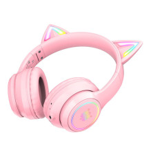 Ausinės - ONIKUMA B90 Bluetooth 5.0 Per ausis RGB Rožinė