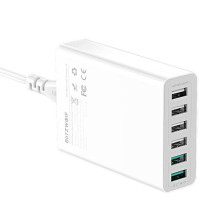 Charger - Blitzwolf BW-S15 6x USB, QC 3.0, 60W, White Charger - Blitzwolf BW-S15 6x USB, QC 3.0, 60W, White