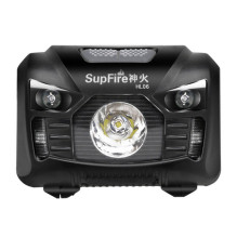 Žibintas - Superfire HL06 500lm Reguliuojamas Kampas Atsparus Vandeniui USB Juodas