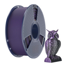 3D Spausdinimo Filamentas - Sunlu PLA+ Silk Dual Color 1.75mm 1kg Juoda / Violetinė