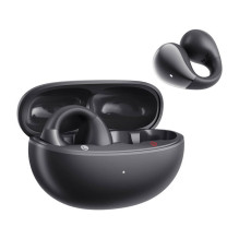 Bevielės ausinės - QCY Crossky Clip C30 Bluetooth 5.4, 30h grojimo laikas, juoda