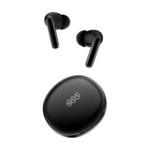 Ausinės - QCY T13 ANC2 10mm garsiakalbiai 30h grojimo laikas Juoda