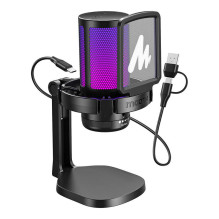 Mikrofonas - Maono DGM20 Kardioidinis Žaidimų USB Mikrofonas su Jutikliniu Valdymu Juodas Mikrofonas - Maono DGM20 Kardioidinis Žaidimų USB Mikrofonas su Jutikliniu Valdymu Juodas