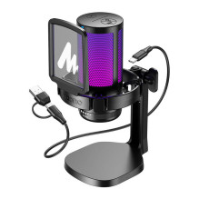 Mikrofonas - Maono DGM20 Kardioidinis Žaidimų USB Mikrofonas su Jutikliniu Valdymu Juodas Mikrofonas - Maono DGM20 Kardioidinis Žaidimų USB Mikrofonas su Jutikliniu Valdymu Juodas