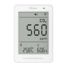 Air quality meter - Sonoff AirGuard CO2 SAWF-08P WiFi LCD, black