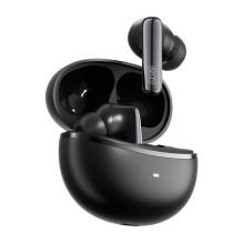 Belaidės ausinės - QCY N70 HT18 LITE adaptacinis triukšmo slopinimas 50h baterija juoda