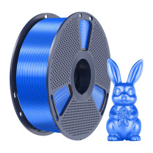 3D Spausdinimo Filamentas - Sunlu PLA+ Šilkinis Filamentas, Aukštas Matmenų Tikslumas ±0.02 mm, Mėlyna