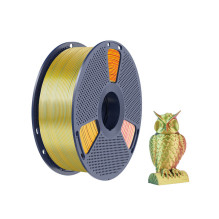 3D Printing Filament - Sunlu PLA+ Silky Tri-Color Filament 1.75mm Red / Yellow / Green 3D Printing Filament - Sunlu PLA+ Silky Tri-Color Filament 1.75mm Red / Yellow / Green
