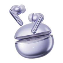 Belaidės ausinės - QCY N70 HT18 LITE Hi-Res Audio, 50h baterija, IPX5 violetinė