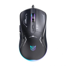Žaidimų pelė - Onikuma CW917 laidinė RGB pelė (6 mygtukai, 3600 DPI, juoda)