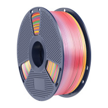 3D Printing Filament - Sunlu PLA+ Silk 1.75 mm Filament, High Layer Adhesion, Rainbow 01 3D Printing Filament - Sunlu PLA+ Silk 1.75 mm Filament, High Layer Adhesion, Rainbow 01