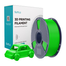3D Spausdinimo Filamentas - Sunlu PETG 195°C 53 MPa Žalias
