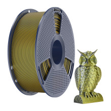 3D Spausdinimo Siūlai - Sunlu PLA+ Šilkiniai Dviejų Spalvų Siūlai 1.75mm Juoda / Auksinė