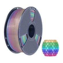 3D Spausdinimo Filamentas - Sunlu PLA Skaidrus Vaivorykštė 04, ±0,02 mm, Suderinamas Su Dauguma FDM Spausdintuvų, Daugia