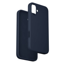 Dėklas - Vention KUHL0-20 dėklas iPhone 16 Plus, skystas silikonas, MagSafe, mėlynas