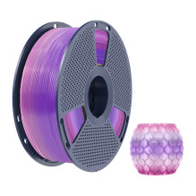 3D Spausdinimo Filamentas - Sunlu PLA Skaidrus Vaivorykštė 03, ±0,02 mm, Suderinamas Su Dauguma FDM Spausdintuvų, Daugia