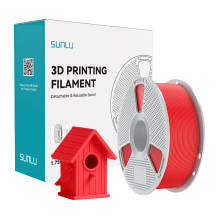 3D spausdinimo filamentas - Sunlu ASA Siūlas 250-280°C, 50 MPa, Raudona