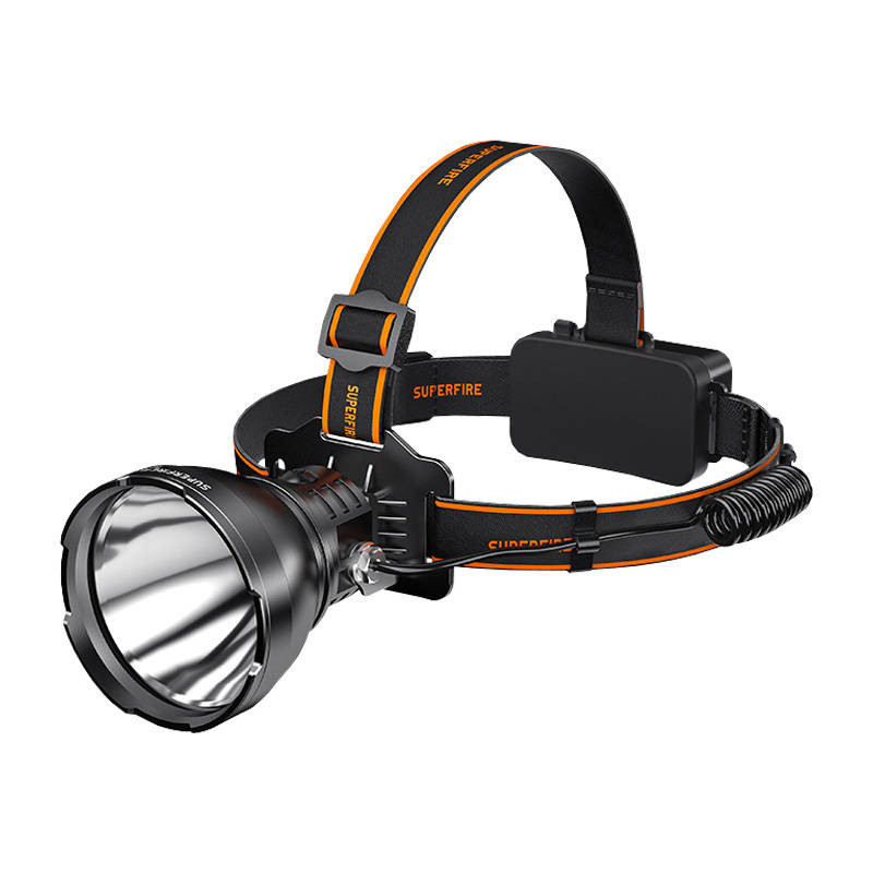 Flashlight - Superfire HL60 2300lm, 330m, USB-C rechargeable, IP44