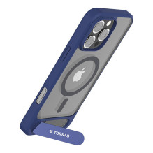 Telefono dėklas - Torras Pstand Series Case iPhone 16 Pro Magnetic Stand Blue Telefono dėklas - Torras Pstand Series Case iPhone 16 Pro Magnetic Stand Blue