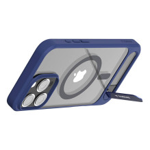 Telefono dėklas - Torras Pstand Series Case iPhone 16 Pro Magnetic Stand Blue Telefono dėklas - Torras Pstand Series Case iPhone 16 Pro Magnetic Stand Blue