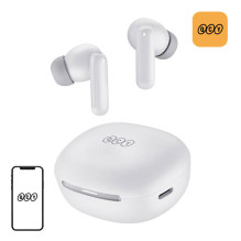 Wireless headphones - QCY MeloBuds HT16 adaptive noise cancellation IPX4 white Wireless headphones - QCY MeloBuds HT16 adaptive noise cancellation IPX4 white