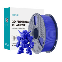 3D Spausdinimo Filamentas - Sunlu PLA+ 2.0 1.75 mm, ±0,02 mm Tolerancija, Šviesiai Mėlyna