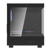 Kompiuterių korpusas - darkFlash DB330M M-ATX Mini Tower 3 ARGB Ventiliatoriai Juodas