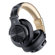 Belaidės ausinės - OneOdio Fusion A70 Bluetooth 5.2, 50h baterija, auksinė