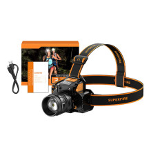 Žibintuvėlis - Superfire HL58 350lm USB Įkraunamas 200m Juodas Žibintuvėlis - Superfire HL58 350lm USB Įkraunamas 200m Juodas