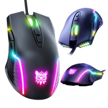 Žaidimų pelė - ONIKUMA CW905 laidinė 7 mygtukai 6 DPI RGB juoda Žaidimų pelė - ONIKUMA CW905 laidinė 7 mygtukai 6 DPI RGB juoda