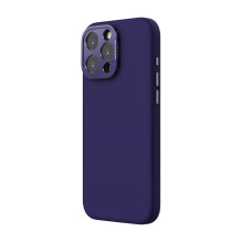 Telefono dėklas - Nillkin LensWing Magnetic Case iPhone 16 Pro Max Liquid Silicone Purple