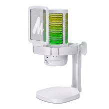Mikrofonas - Maono DGM20 USB Gaming Mic, Cardioid, Touch Control, White