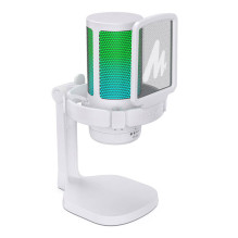 Mikrofonas - Maono DGM20 USB Gaming Mic, Cardioid, Touch Control, White