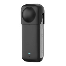 Kameros dėklas - Puluz silikoninis apsauginis dėklas Insta360 X4, smūgiams atsparus, juodas
