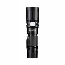 Flashlight - Superfire X60-T 1500lm, 300m Range, USB Power Bank, IP34 Waterproof Black