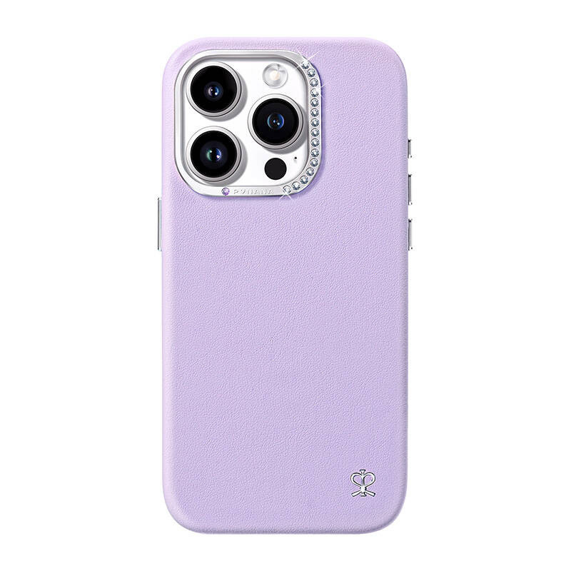 Dėklas - Joyroom PN-15F1 Starry Case for iPhone 15 Pro, kristalai, violetinė