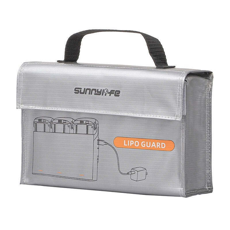 Baterijų krepšys - Sunnylife Drone Battery Storage Bag Universal Waterproof Black