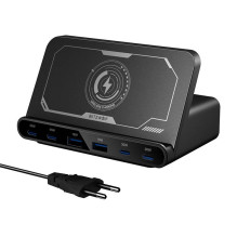 Charging Station - BlitzWolf BW-S27 160W 6-Port Charger Black Charging Station - BlitzWolf BW-S27 160W 6-Port Charger Black