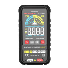 Matuoklis - Habotest HT124B+ Skaitmeninis multimetras AC / DC Įtampa, Atsparumas, Talpa, Juoda Matuoklis - Habotest HT124B+ Skaitmeninis multimetras AC / DC Įtampa, Atsparumas, Talpa, Juoda