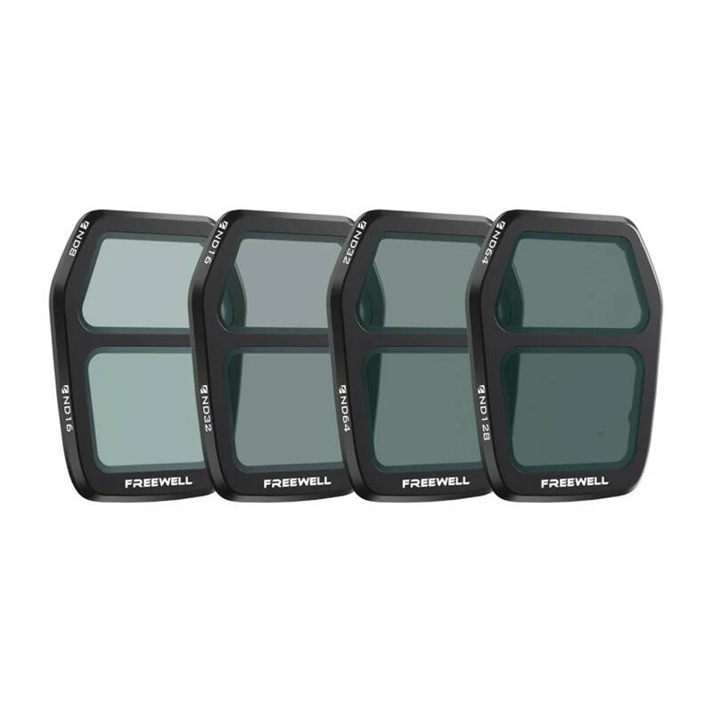 Filter - Freewell 4 Split ND Filter Set for DJI Air 3S ND8 / ND16 ND16 / ND32 ND32 / ND64 ND64 / ND128