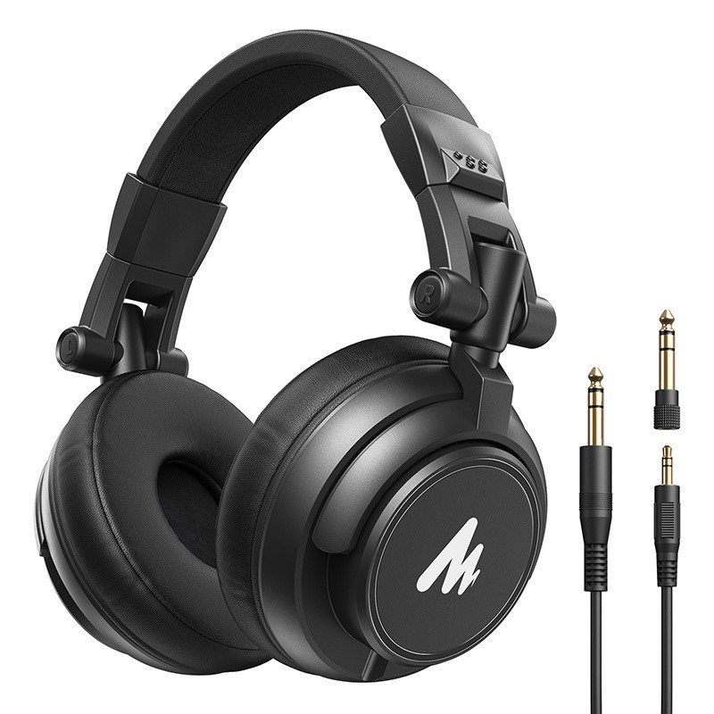 Headphones - Maono AU-MH601 50mm speakers, detachable cable, black
