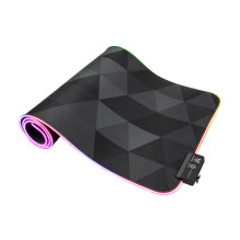 Žaidimų pelės kilimėlis - ONIKUMA MP006 RGB pelės kilimėlis, 12 apšvietimo efektų, juodas Žaidimų pelės kilimėlis - ONIKUMA MP006 RGB pelės kilimėlis, 12 apšvietimo efektų, juodas