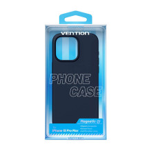 Case - Vention KUFL0-40 Silicone Case for iPhone 15 Pro Max, MagSafe, blue