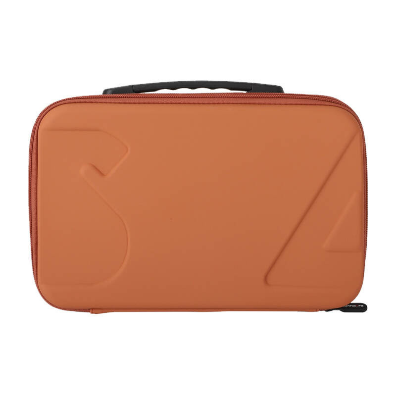 Camera bag - Sunnylife OA5-B894-C for OSMO Action 5 / 4 / 3, PU leather, orange