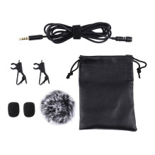 Microphone - Puluz PU424 3.5mm condenser microphone 1.5m cable noise cancellation Microphone - Puluz PU424 3.5mm condenser microphone 1.5m cable noise cancellation