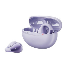 Belaidės ausinės - QCY Crossky Clip C30 Bluetooth 5.4, 30h baterija, violetinė