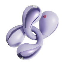 Wireless headphones - QCY Crossky Clip C30 Bluetooth 5.4, 30h battery, purple Wireless headphones - QCY Crossky Clip C30 Bluetooth 5.4, 30h battery, purple
