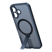 Case - Torras Pstand Spin Case for iPhone 16, 360° Stand, Drop Protection, Black