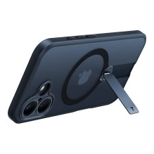 Case - Torras Pstand Spin Case for iPhone 16, 360° Stand, Drop Protection, Black